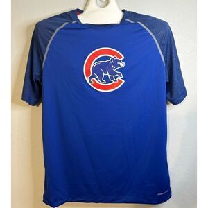Majestic Cool Base Chicago Cubs T-Shirt Size Large